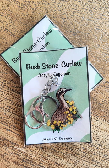 Bush Stone Curlew Keychain