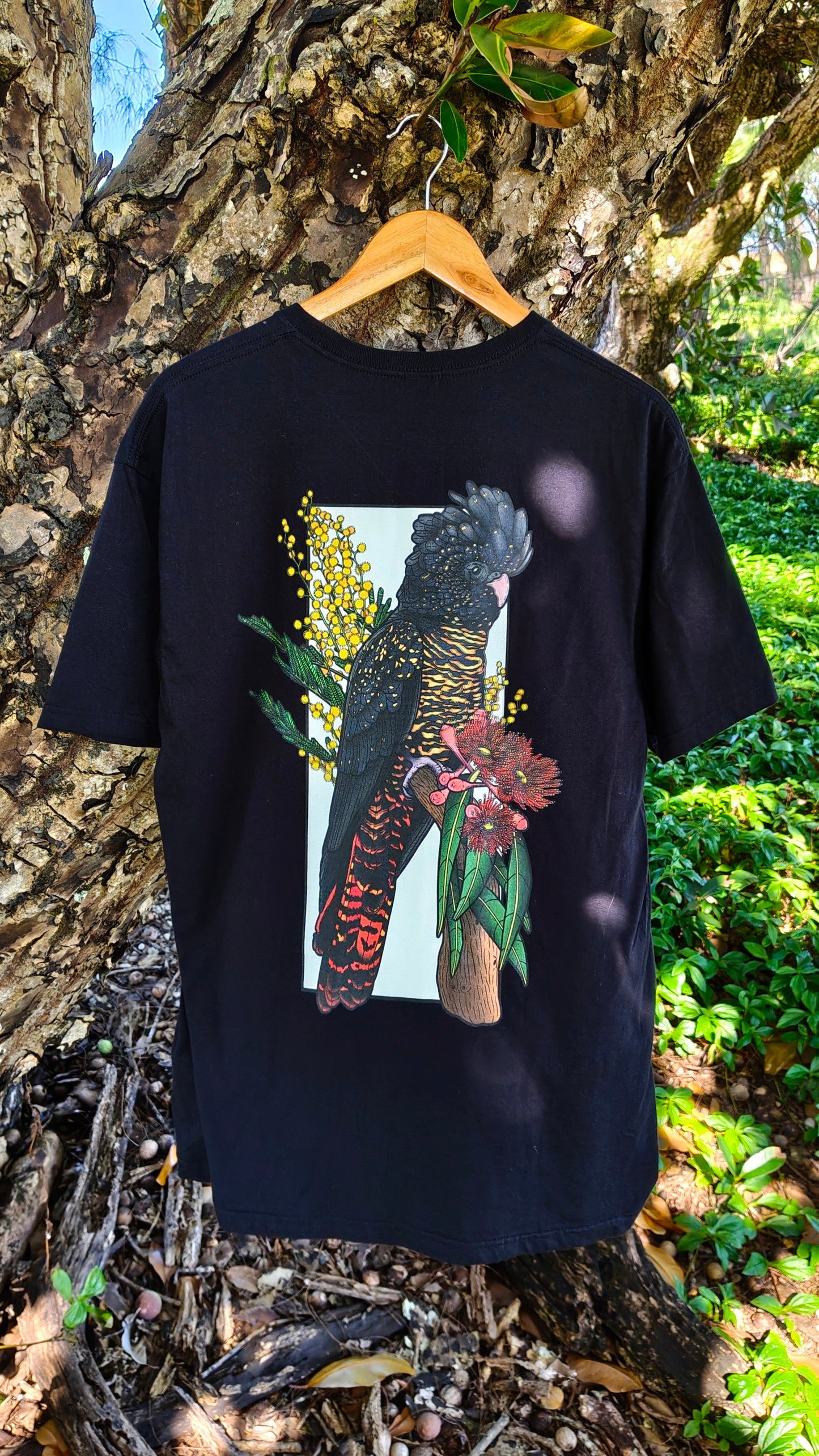 *Preorder Now!* - Red-tailed Black Cockatoo Shirt