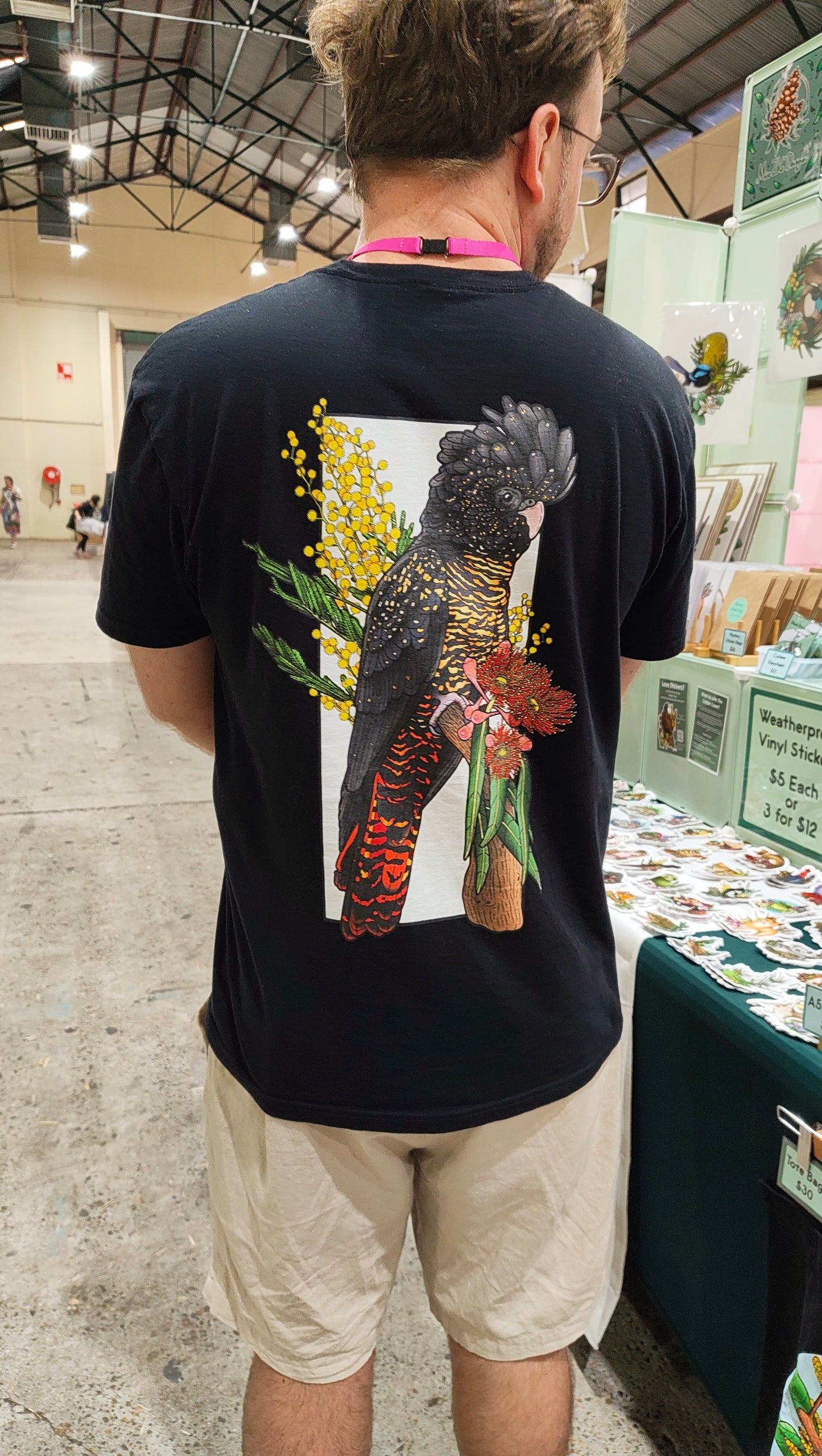 *Preorder Now!* - Red-tailed Black Cockatoo Shirt