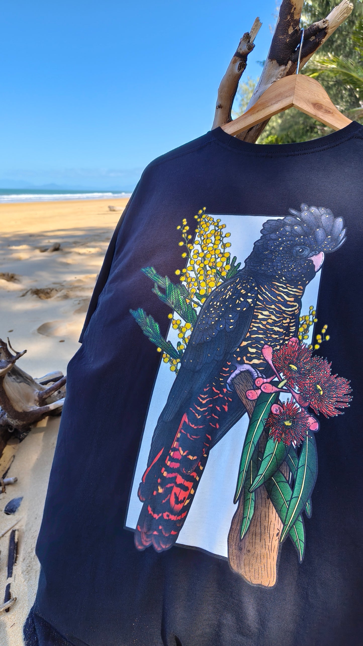 *Preorder Now!* - Red-tailed Black Cockatoo Shirt